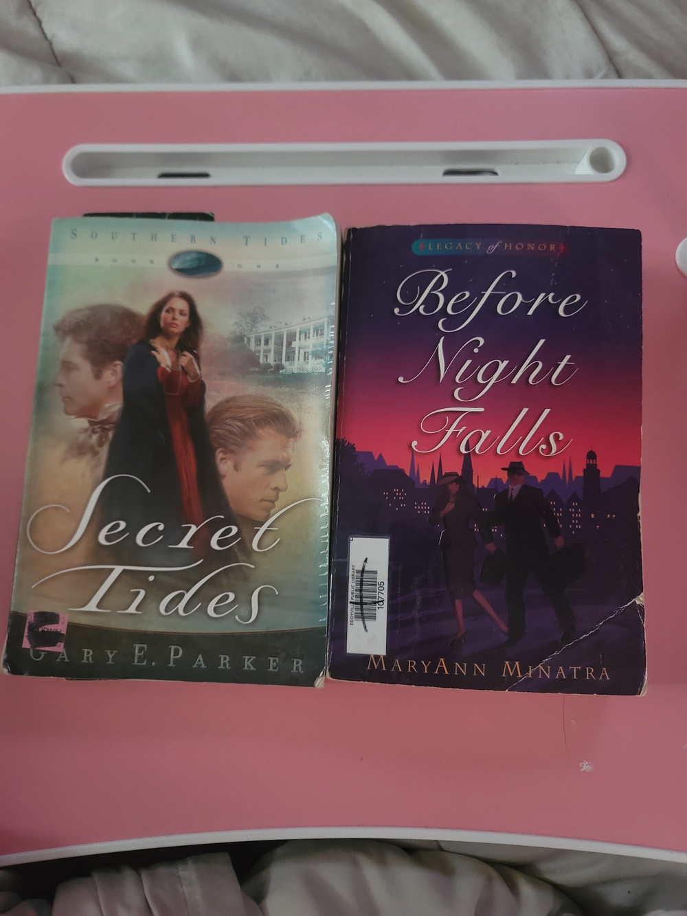 Secret Tides & Before Night Falls Paperback Book Lot Bundle